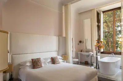 Letto o letti in una camera di Il Salviatino Firenze