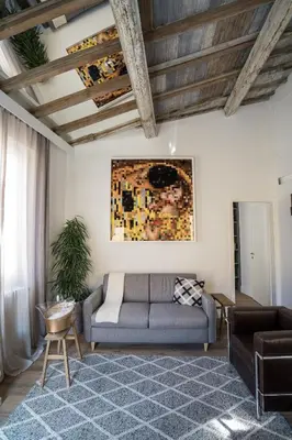 Area soggiorno di Olive Loft
