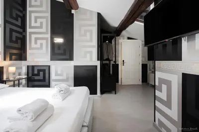 Letto o letti in una camera di Hotel Deco