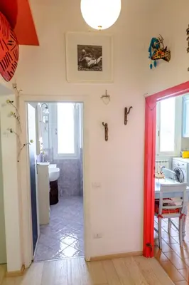 Letto o letti in una camera di Casa Cora
