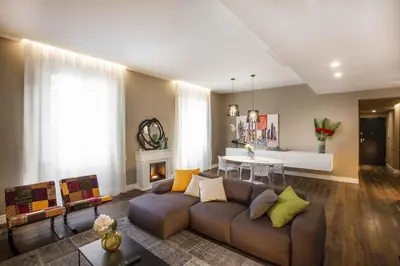 Area soggiorno di Residenza de Boni Apartment with Duomo View