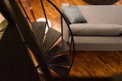 Area soggiorno di Chic Mamma Deluxe Loft Suite