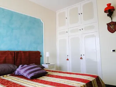 Letto o letti in una camera di Casa Dami