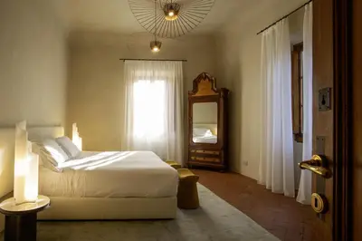 Letto o letti in una camera di Casa Ruffino - Wine Relais