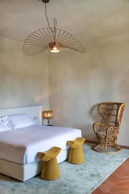Letto o letti in una camera di Casa Ruffino - Wine Relais