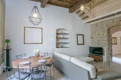 TV o dispositivi per l'intrattenimento presso Historical stone house, in the amazing centre of Florence!