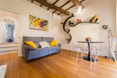 Area soggiorno di San Niccolò hidden gem suite