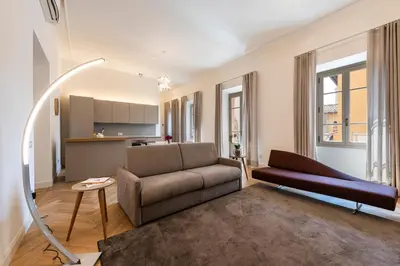 Area soggiorno di Apartments Florence - Brunelleschi Stylish