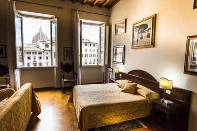 Letto o letti in una camera di Soggiorno Antica Torre