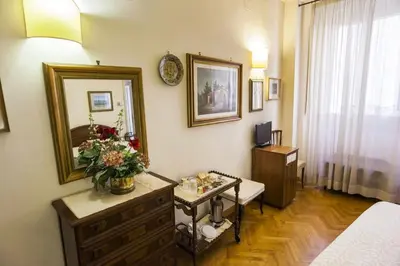 Letto o letti in una camera di Soggiorno Antica Torre