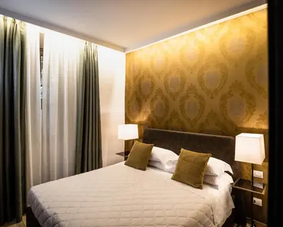 Letto o letti in una camera di Corte Guelfa