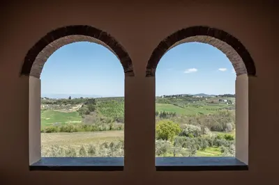 Paesaggio naturale nelle vicinanze della villa