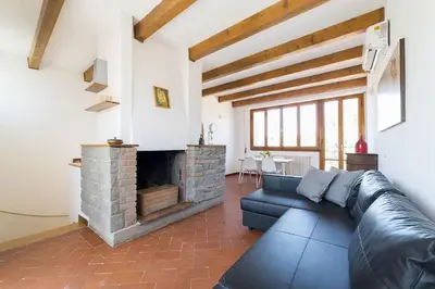 Area soggiorno di Hill's view terrace apartment