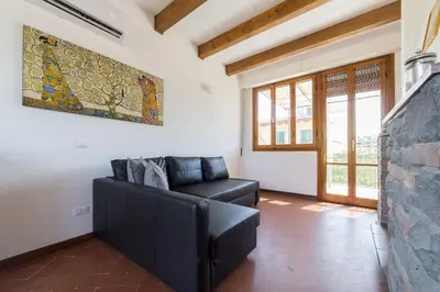 Area soggiorno di Hill's view terrace apartment