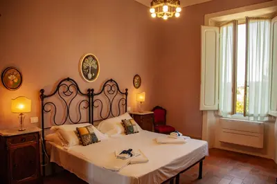 Letto o letti in una camera di Agriturismo Villa Ulivello in Chianti