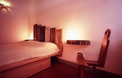 Letto o letti in una camera di B&B Eridu