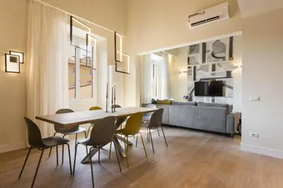 Area soggiorno di Apartments Florence Porta Rossa Exclusive
