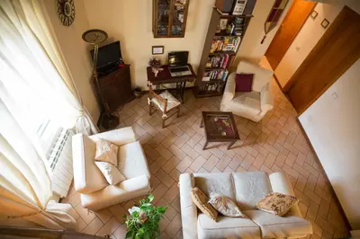 Area soggiorno di Bed & Breakfast Il Bargello