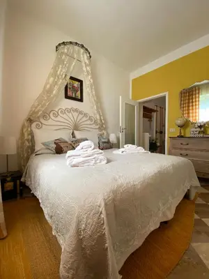 Letto o letti in una camera di Casa del Gelsomino e del Nespolo