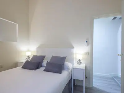 Letto o letti in una camera di BEAUTIFUL FLAT IN OLTRARNO