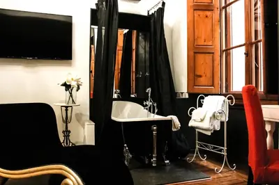Area soggiorno di Porcellino Gallery Art Boutique BB