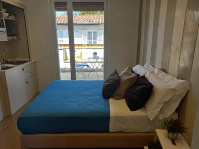 Letto o letti in una camera di Ponte Vecchio Studio