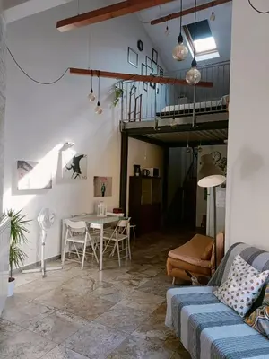 Area soggiorno di Il loft di Nina