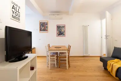 TV o dispositivi per l'intrattenimento presso Appartamento Ariento
