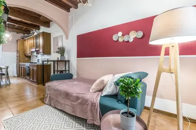 Area soggiorno di Wine Apartments Florence Sangiovese