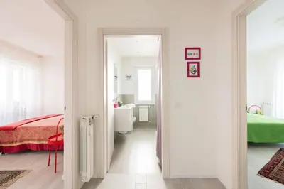 Letto o letti in una camera di appartamento Firenze Careggi