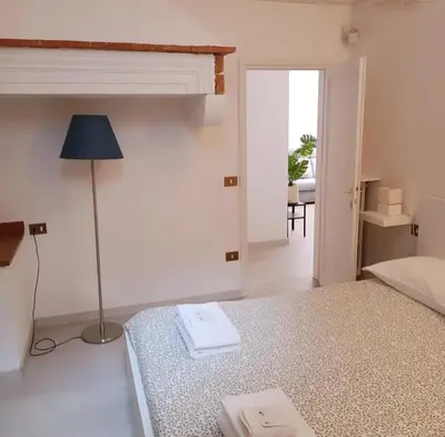 Letto o letti in una camera di Handy House
