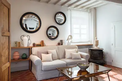 Area soggiorno di Borgo I Vicelli Adults Only Relais