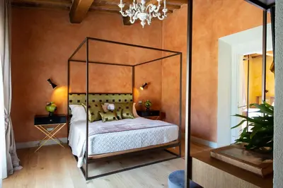 Letto o letti in una camera di Borgo I Vicelli Adults Only Relais
