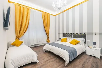 Letto o letti in una camera di Lorenzo de' Medici Family Home