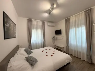 Letto o letti in una camera di SuperCentral Suite Venus Dome View lift e AC 2 plus 2