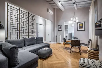 Area soggiorno di Hs4U Ricasoli Luxury apartment near Duomo N.1