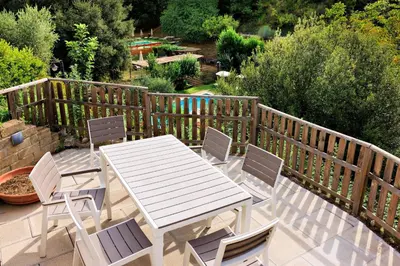 Balcone o terrazza di Brucina - Private holiday apartment with shared pool