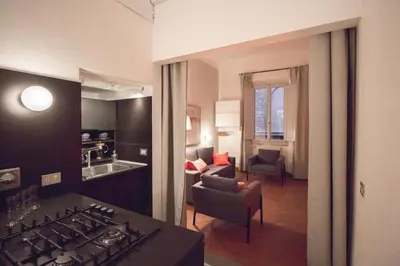 Area soggiorno di Yome - appartamento con una camera da letto - Acqua