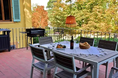 Balcone o terrazza di Villa Porta Romana - Family country house in the heart of Florence