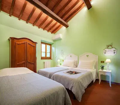 Letto o letti in una camera di Portion of Villa with Private pool