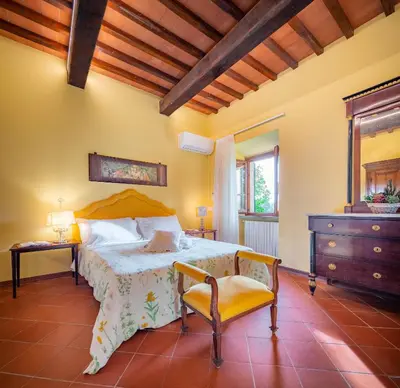 Letto o letti in una camera di Portion of Villa with Private pool