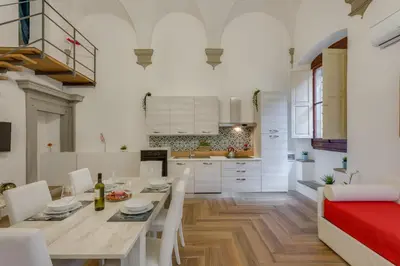 Area soggiorno di Accommodation in Florence - Duomo