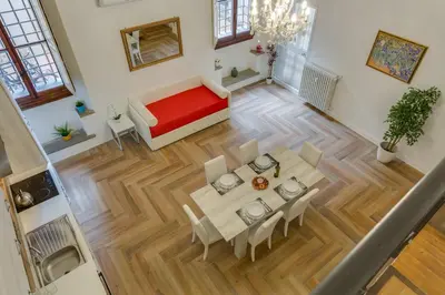 Area soggiorno di Accommodation in Florence - Duomo