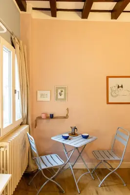Area soggiorno di Cute and charming suite
