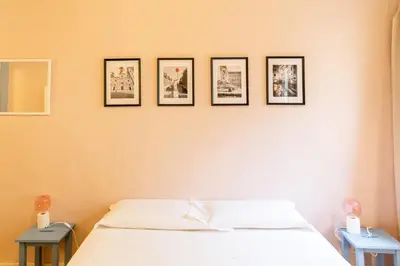 Letto o letti in una camera di Cute and charming suite