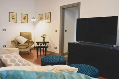 TV o dispositivi per l'intrattenimento presso Del Giglio's Luxury apartment in Piazza della Signoria