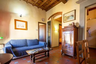 Area soggiorno di Oltrarno Apartment