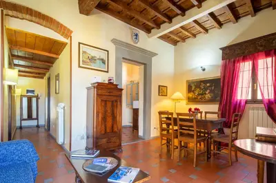 Area soggiorno di Oltrarno Apartment