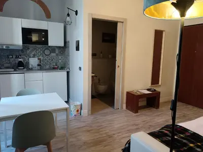 Cucina o angolo cottura di Palazzo Guasti Appartamento Il balcone