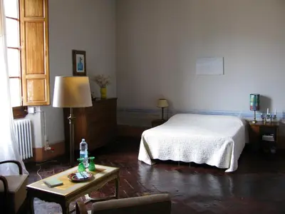 Letto o letti in una camera di Le Tre Stanze